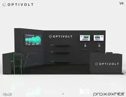 10x20 Perimeter booth design by Pro-X Exhibits